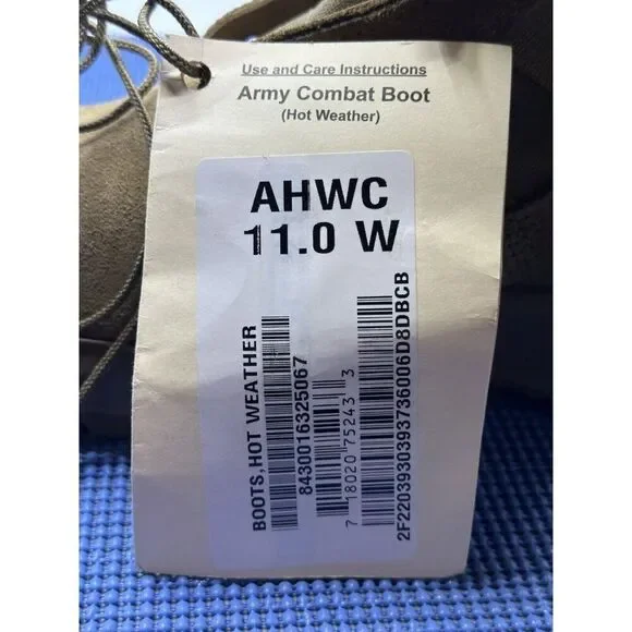 Belleville Military Army Combat Boot Hot Weather‎ Coyote AHWC Size 11.0W NWTS